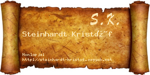 Steinhardt Kristóf névjegykártya